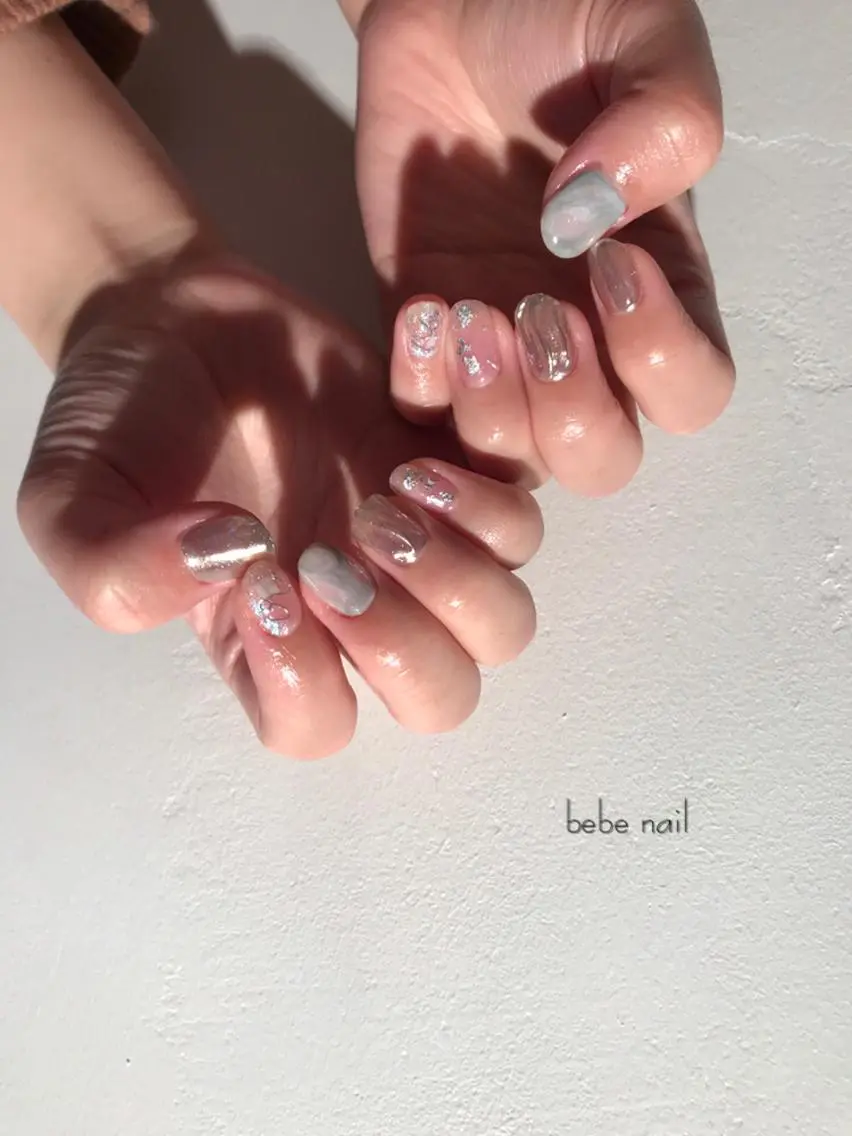ネイル ニュアンスネイル 春ネイル Ann nailのネイルデザイン
