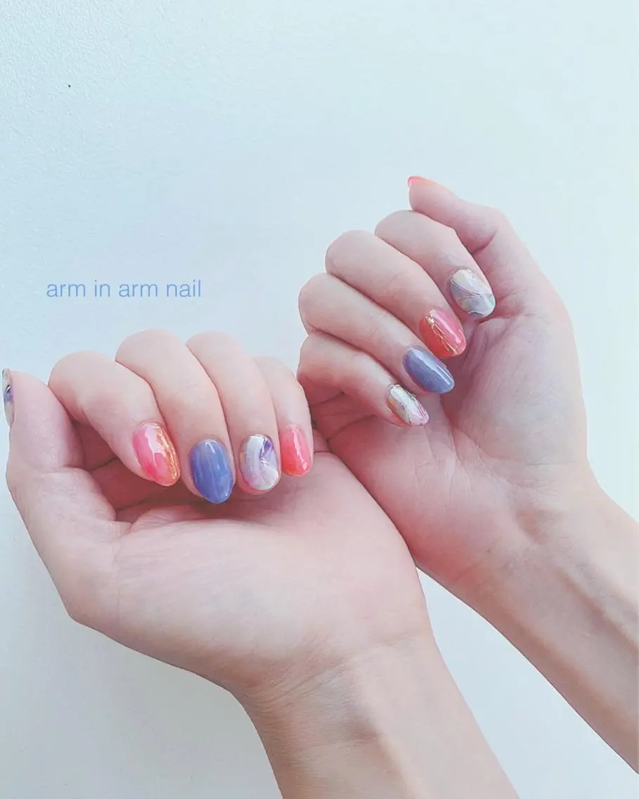 ネイル arm in arm ︎✿Yamamotoのマツエク・マツパデザイン