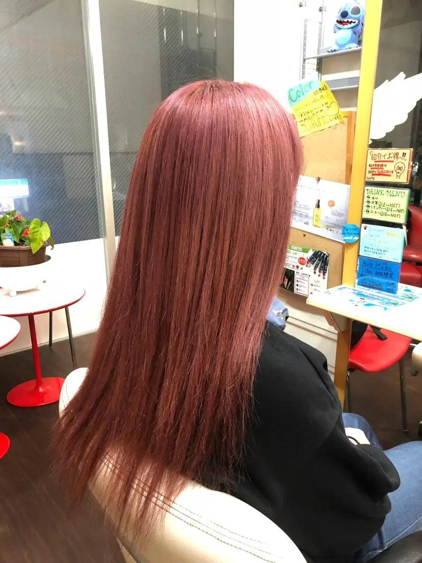 カラー ブリーチ 透明感カラー ピンクカラー ヘアカラー まさき✂︎ /ブリーチカラーのヘアスタイル