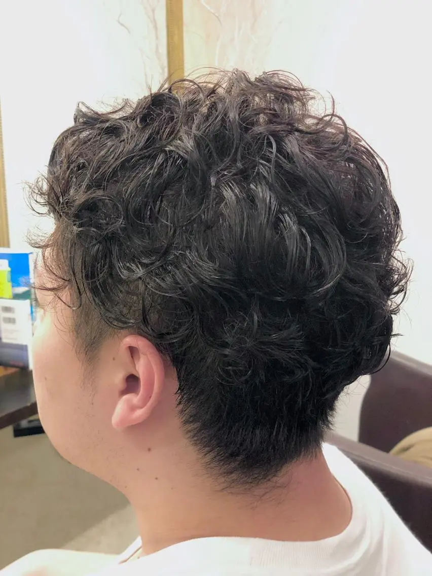ショート パーマ メンズ メンズパーマ カット パーマ メンズ特化/パーマ指 名No.1/百瀬太郎のヘアスタイル