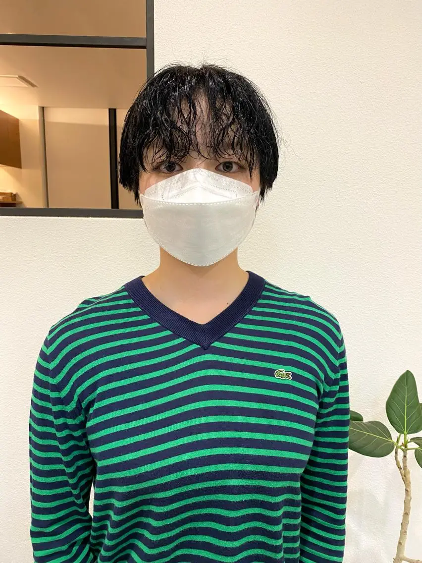 ショート カラー パーマ ショート& パーマ　坂本のヘアスタイル