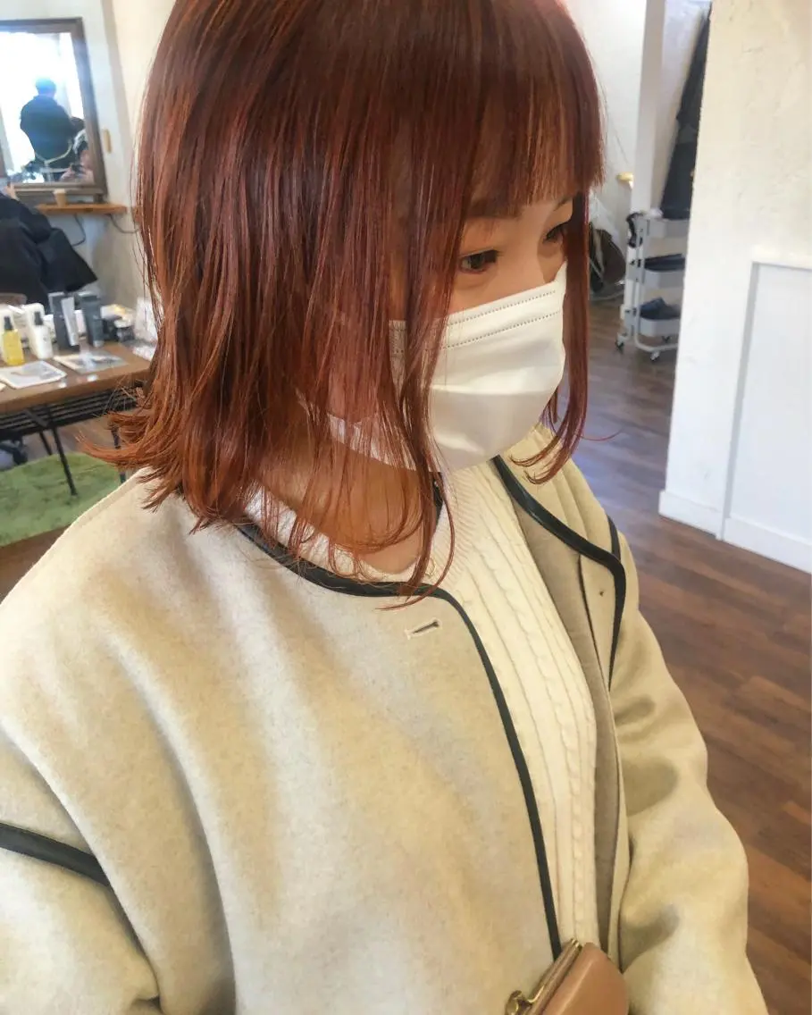 ショート カラー ヘアカラー トリートメント 江原 彩華のヘアスタイル
