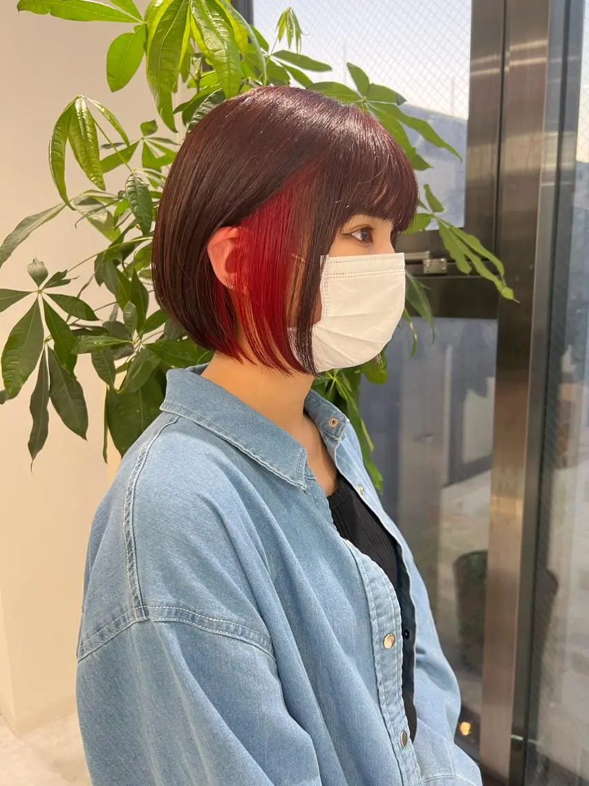 ショート カラー パーマ ヘアアレンジ メンズ キッズ ネイル マツエク・マツパ アイブロウ KANAMI 🌏のヘアスタイル