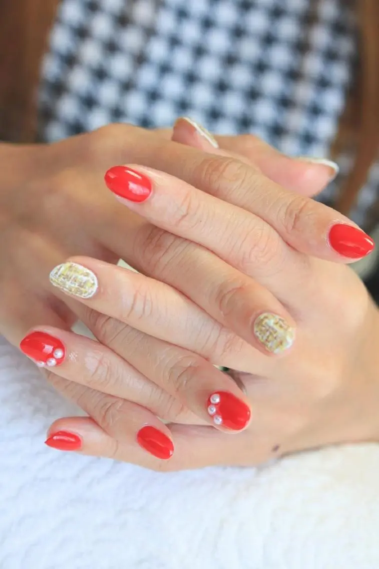 ネイル ツイードネイル Nail Atelier B.のネイルデザイン