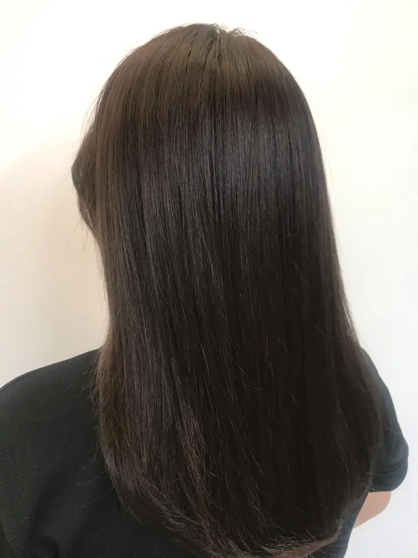 セミロング アッシュ トリートメント aoi ♡グレージュ ・ベージュカラーのヘアスタイル
