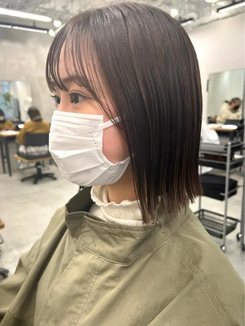 ショート ボブ 髪質改善 トリートメント 🧸艶々韓国ヘア 🧁mizunaのヘアスタイル