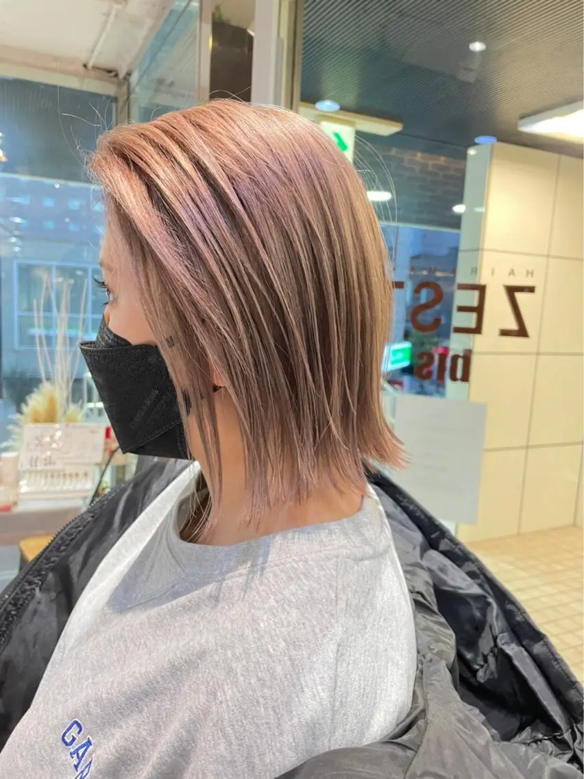 カラー ダブルカラー 髪質改善 カットパーマ 🌀あさみのヘアスタイル