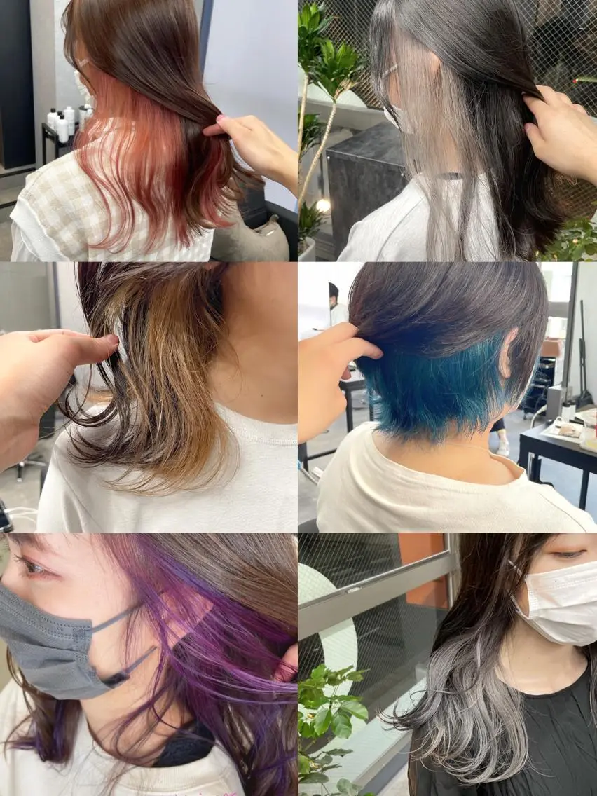ミディアム カラー インナーカラー 似合わせカット 朝倉 海斗のヘアスタイル