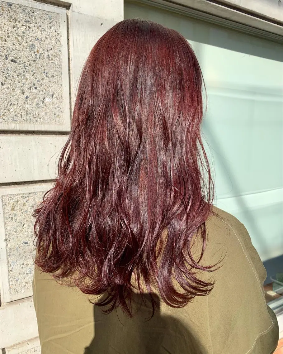 セミロング カラー 薄田 珠美のヘアスタイル