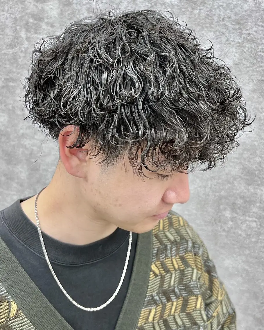 パーマ メンズ GLOP HOMME 店長 アオトのヘアスタイル