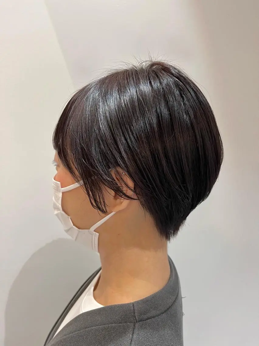 ショート カラー 丸みショート ショートヘア 山本 佳奈のヘアスタイル