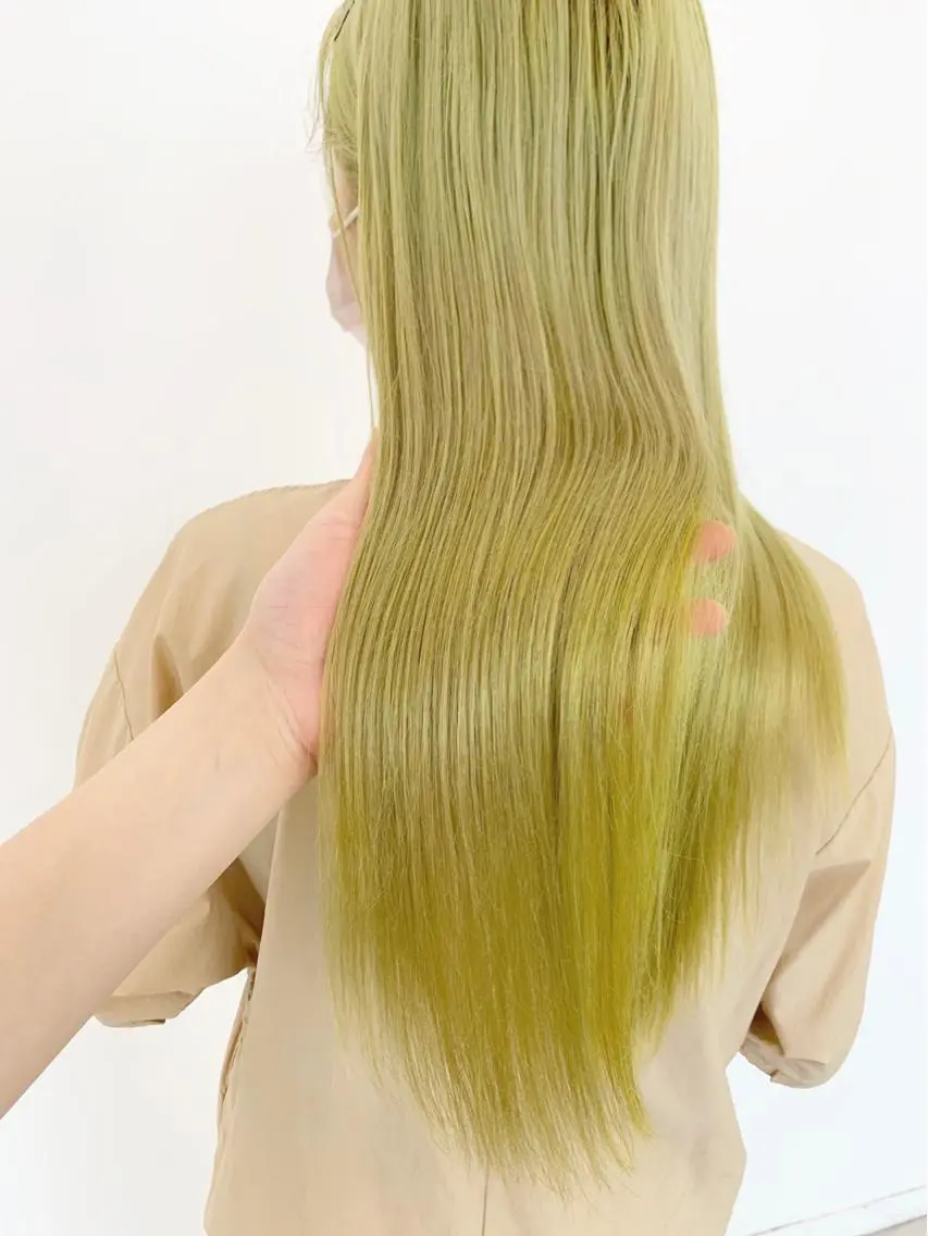 ショート カラー ヘアアレンジ イエローカラー 🍒暖色✖️レイヤー ／Haruna🍒のヘアスタイル