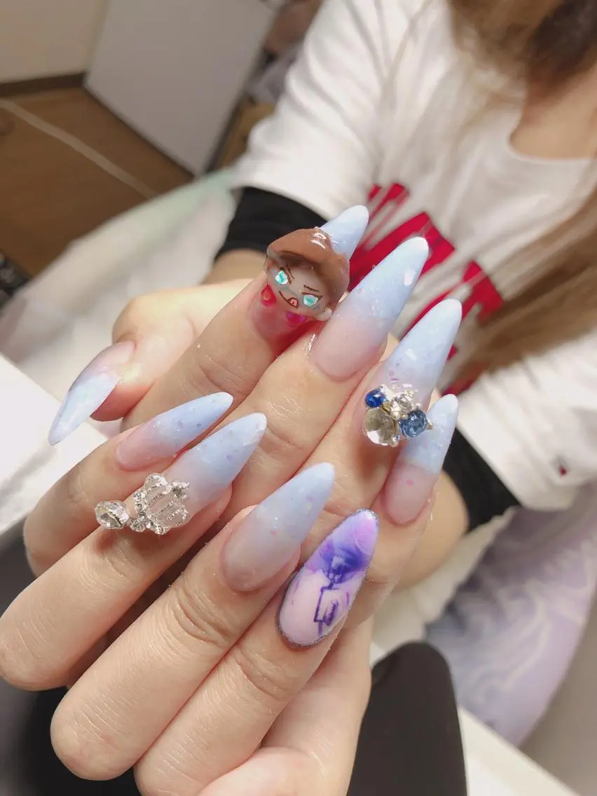 セミロング ネイル アートネイル ハンドネイル 《LB》ラブリエ Nail&eyeのマツエク・マツパデザイン