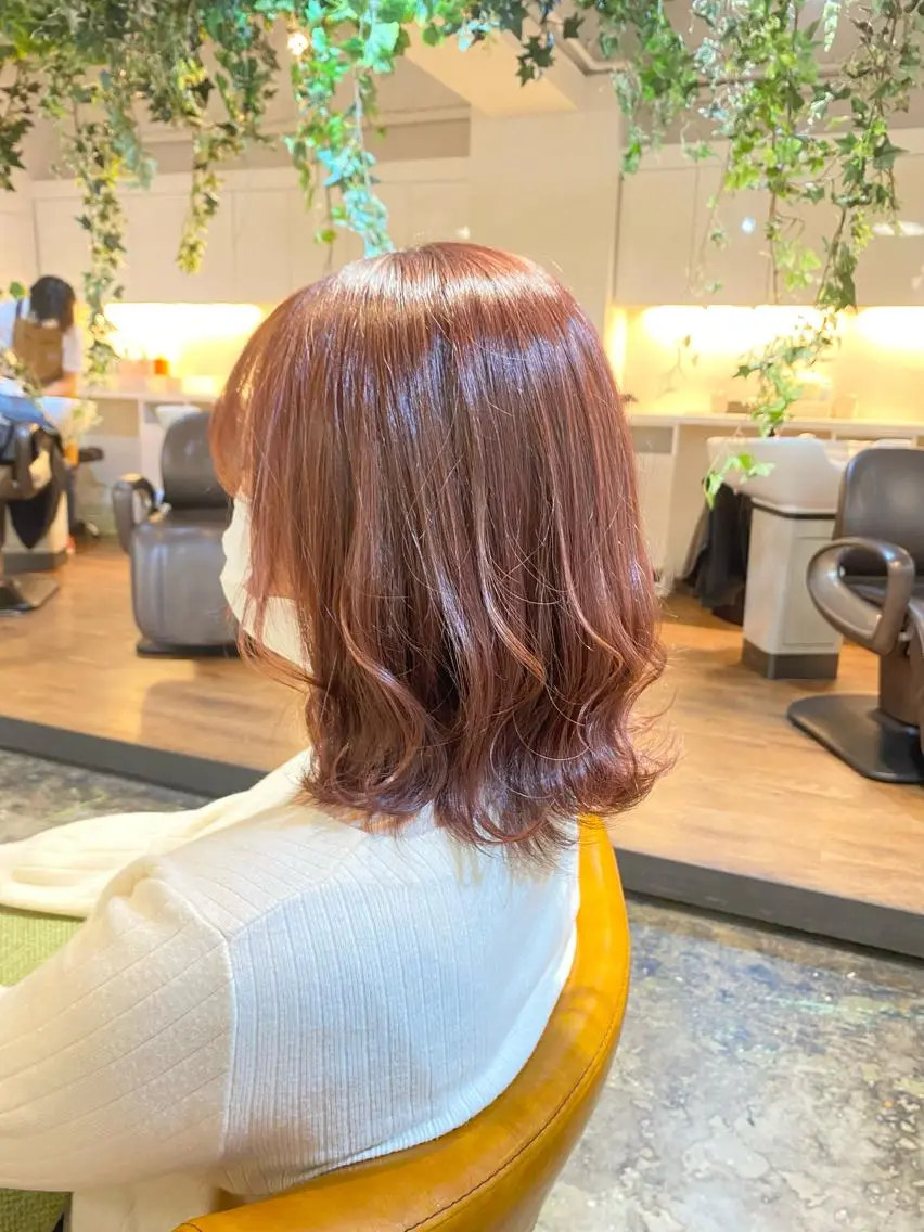 ミディアム カラー カット ヘアカラー トリートメント ショート 縮毛矯正 レイヤー🌿FUKUのヘアスタイル
