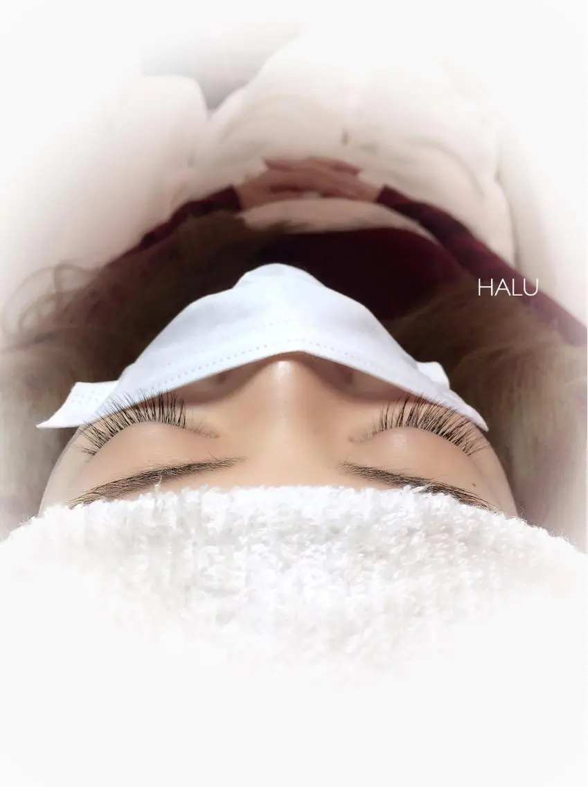 マツエク・マツパ 付け放題 Cカール HALU ハルのネイルデザイン