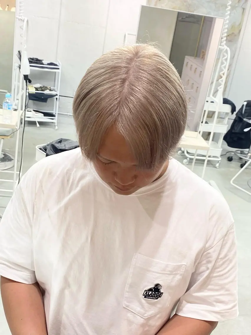ショート カラー メンズ ヘアカラー 前橋 姫奈のヘアスタイル