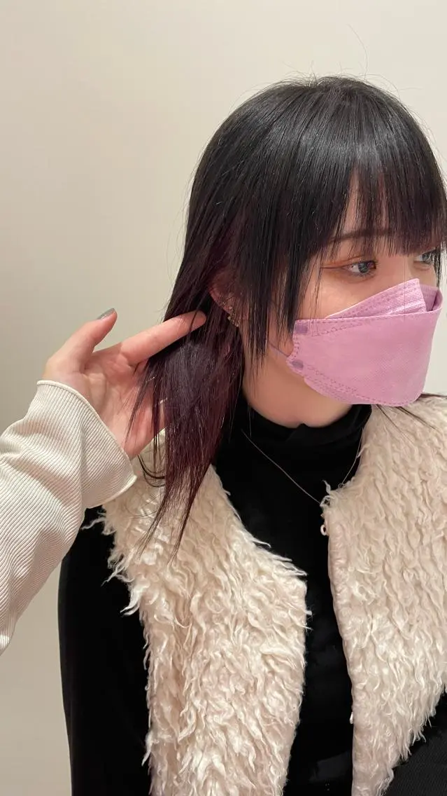 ミディアム ケアカラー 髪質改善 角田 琉希也のヘアスタイル