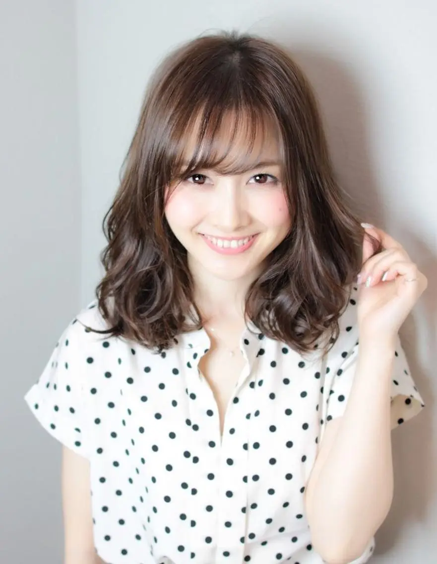 ミディアム パーマ 北間 寛哉のヘアスタイル