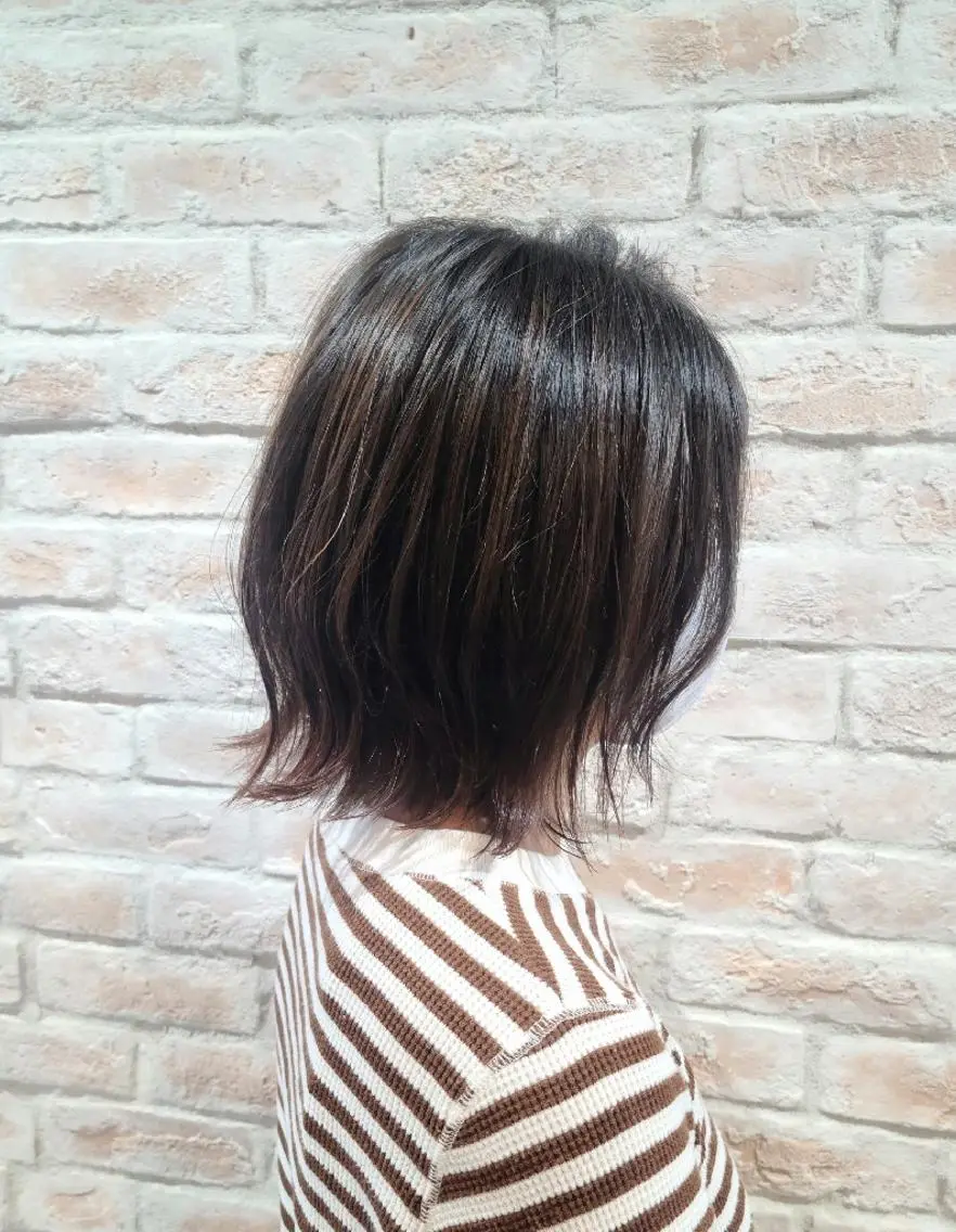ミディアム 外ハネヘア 赤松 摩美のヘアスタイル