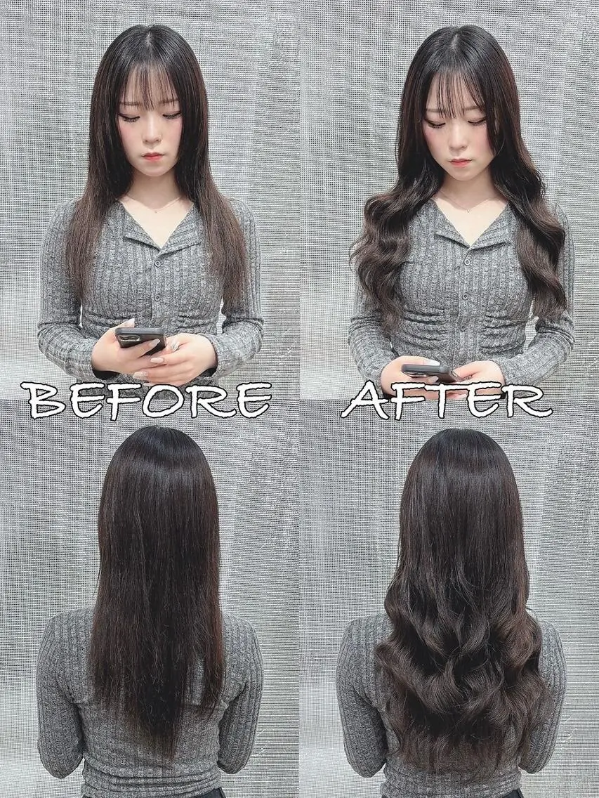 ロング カラー ヘアアレンジ シールエクステ バレイヤージュ ブリーチ ケアブリーチ ダブルカラー LIP 大阪本店 エクステ MISAのヘアスタイル
