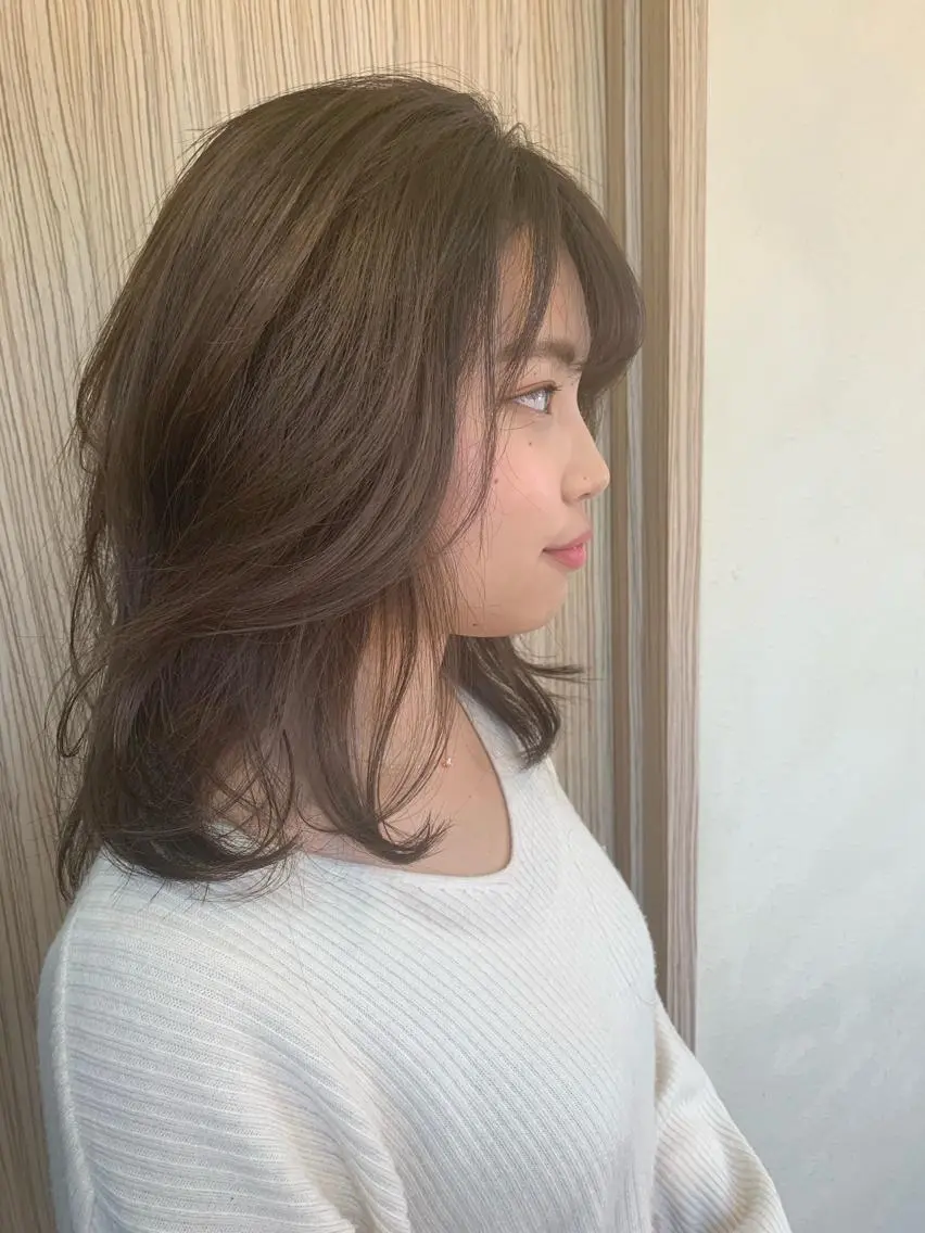 セミロング ヘアカラー トリートメント ヘアセット 🌸スタイリスト 山浦美恵のヘアスタイル