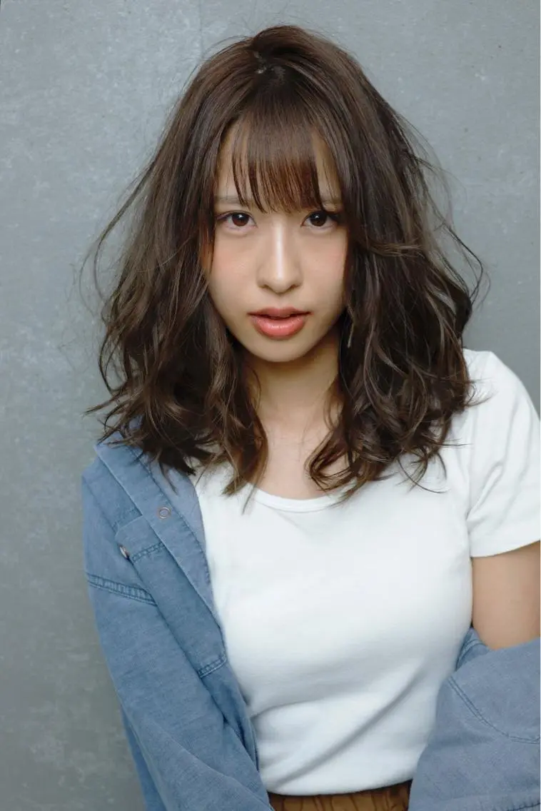 ミディアム カラー ミディアムレイヤー レイヤーカット 千葉 大聖のヘアスタイル