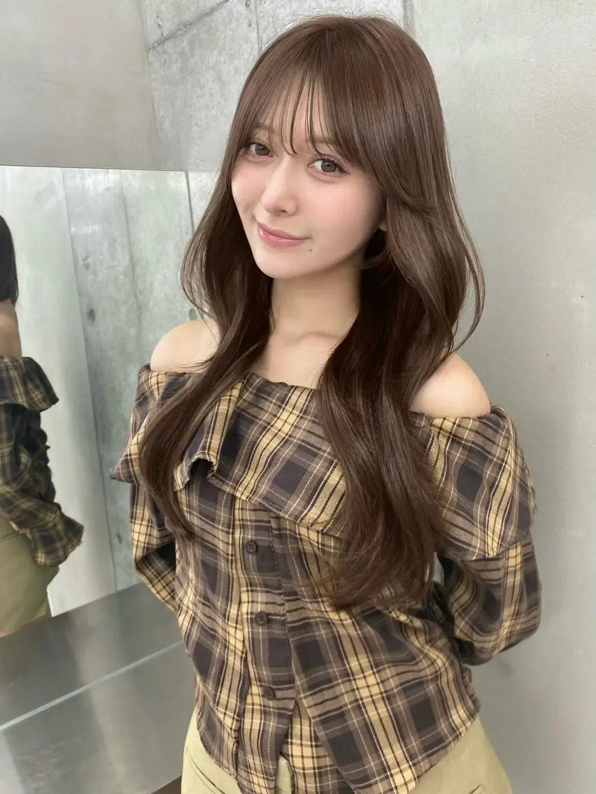 セミロング ハッシュカット 韓国風ヘア レイヤーカット 縮毛矯正 GLROW 大宮のヘアスタイル