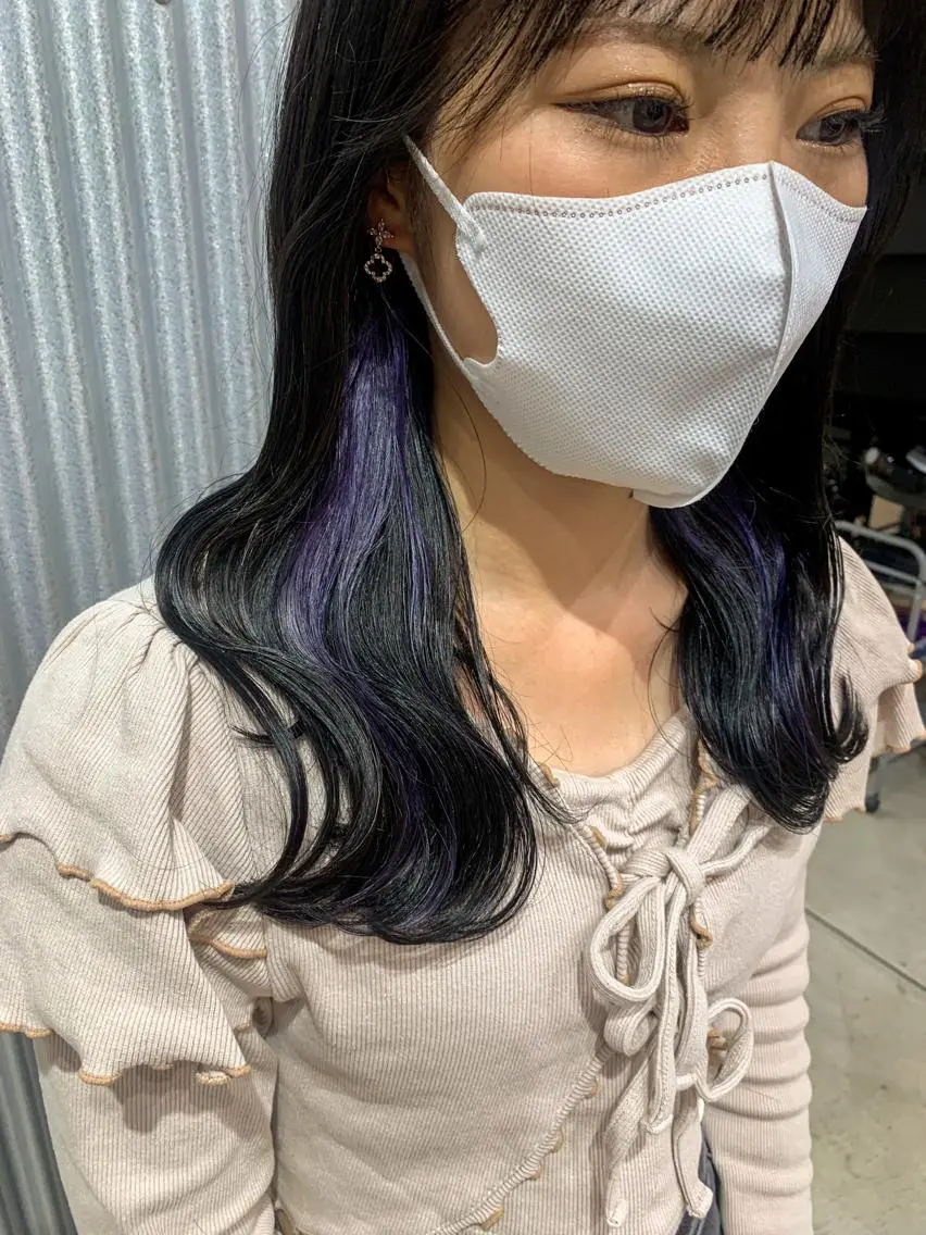 セミロング カラー ヘアアレンジ ブリーチ ヘアカラー トリートメント yuka .のヘアスタイル