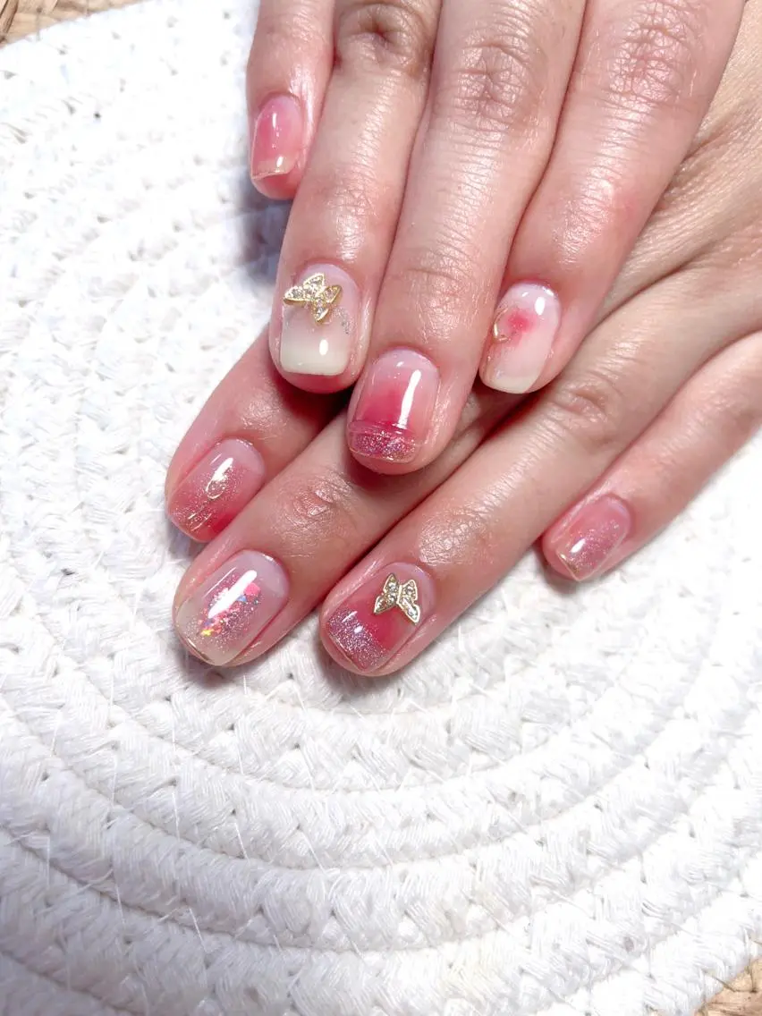 ネイル ハンドネイル M 🌷Nail 長さだし専門店のネイルデザイン