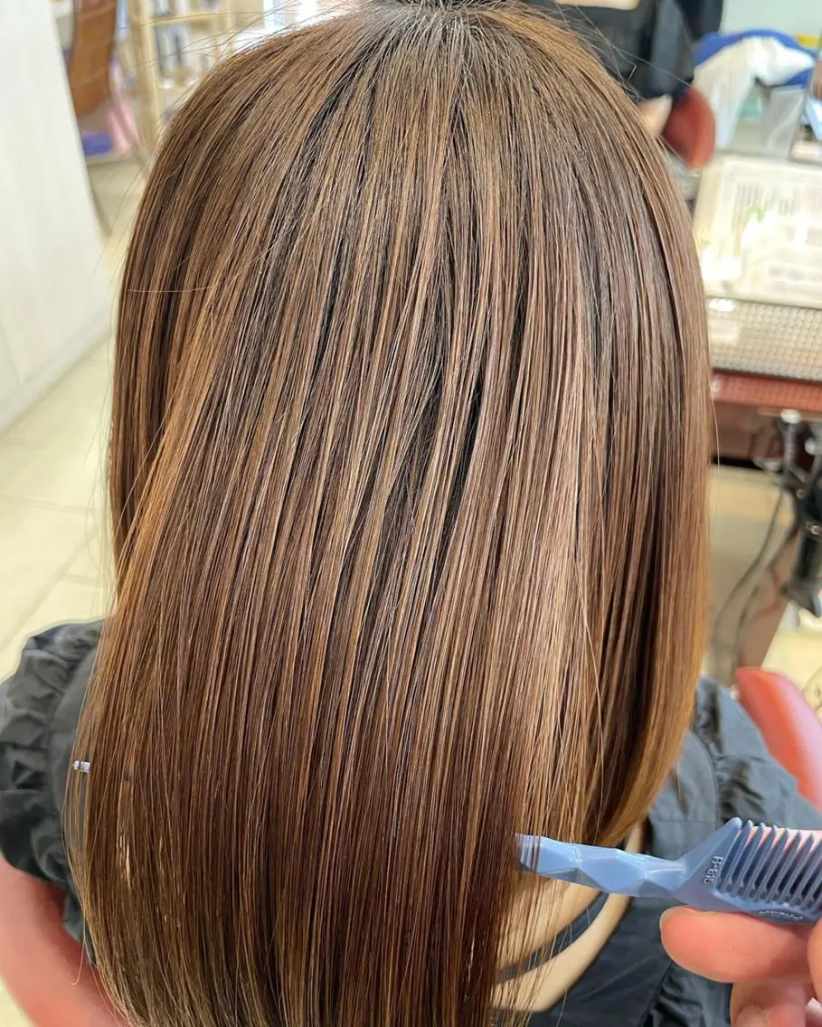 ミディアム カラー パーマ ヘアアレンジ メンズ キッズ マツエク・マツパ ケアカラー パリジェンヌラッシュリフト まつげパーマ エクステ 髪質改善 sara 荒井店のヘアスタイル