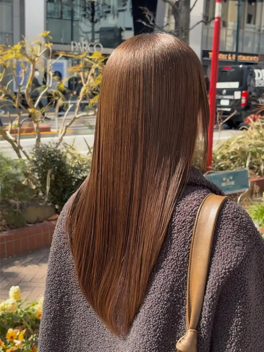 ロング カット ヘアカラー トリートメント 新宿×髪質改善カラー 美髪/艶髪/岩重知弥のヘアスタイル