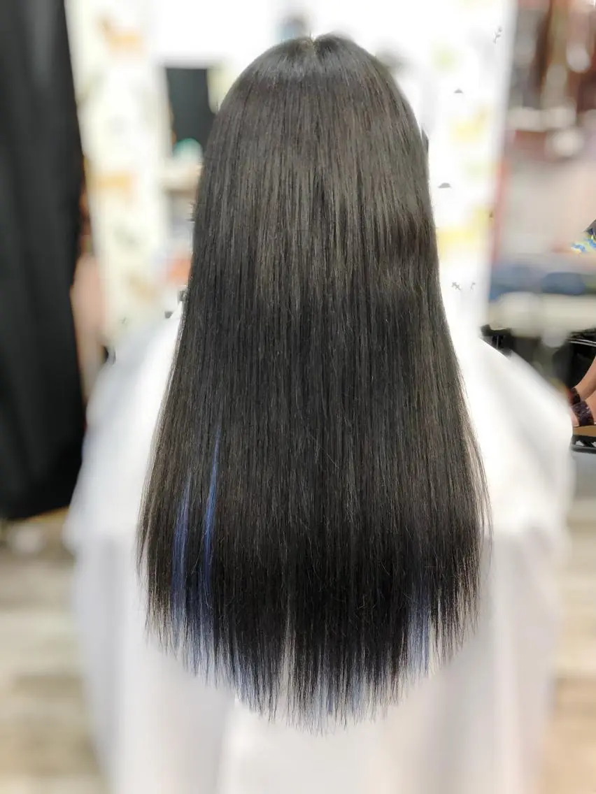 セミロング カラー 韓国ヘア🤍髪質改善 🇰🇷AKANEのヘアスタイル