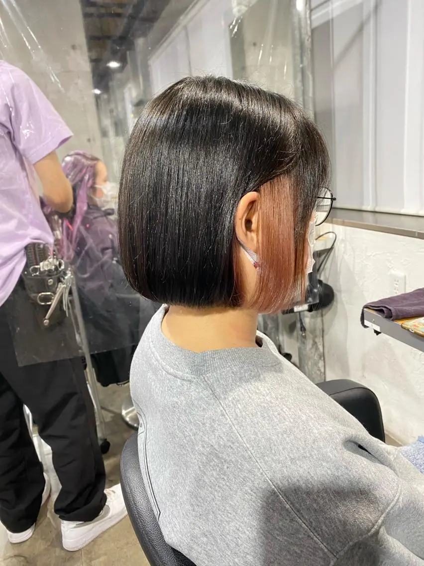 ショート カラー エフェクトブリーチ 🌟前澤啓太朗のヘアスタイル