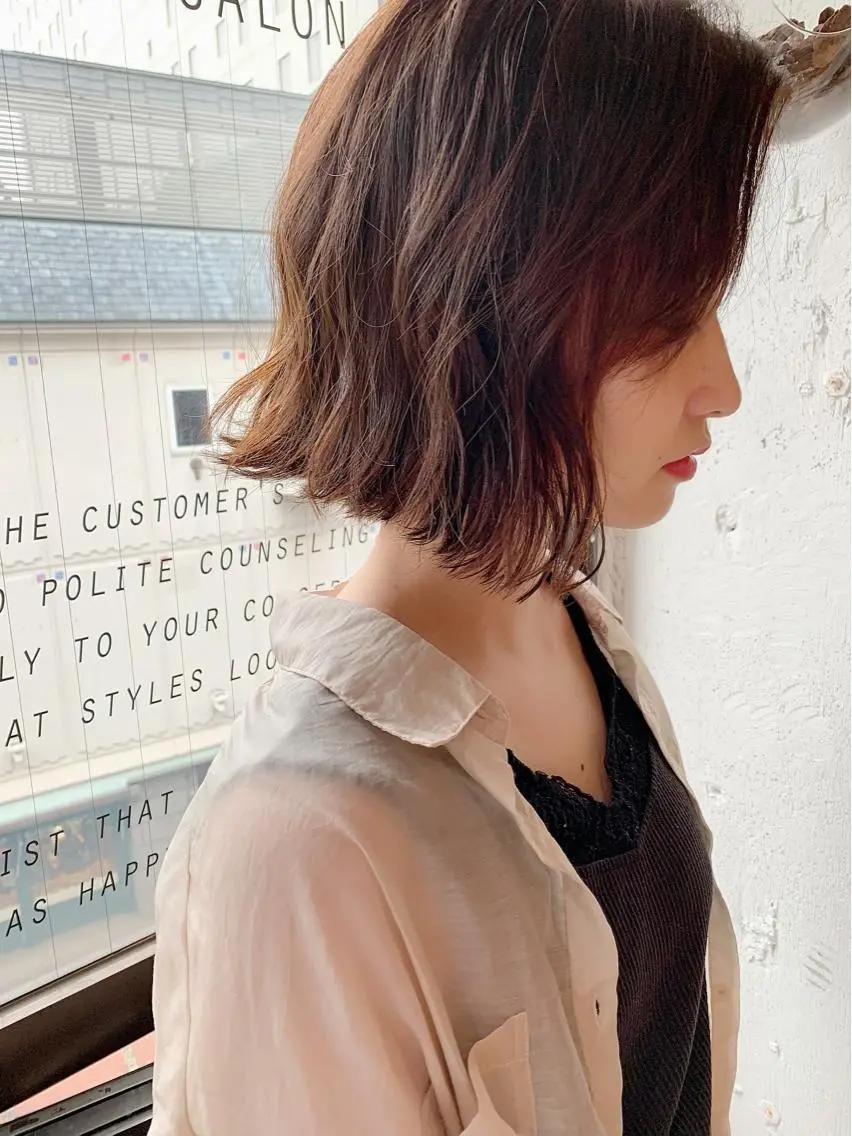 ショート カラー ベージュカラー 外ハネヘア カット ヘアカラー トリートメント 💛丁寧さNo.🥇 🧸片山智裕💛のヘアスタイル