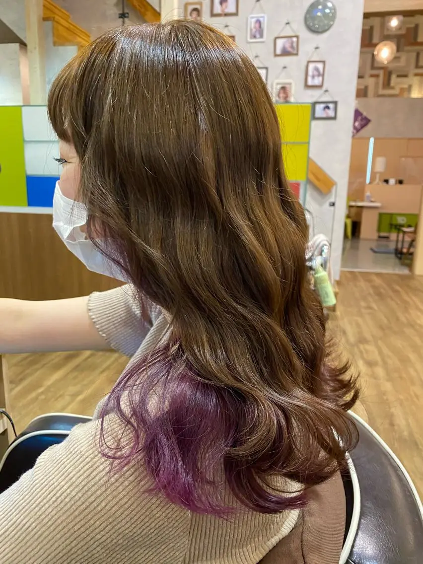 セミロング カラー ヘアアレンジ ヘアカラー 🌻井上 マリー🌻のヘアスタイル