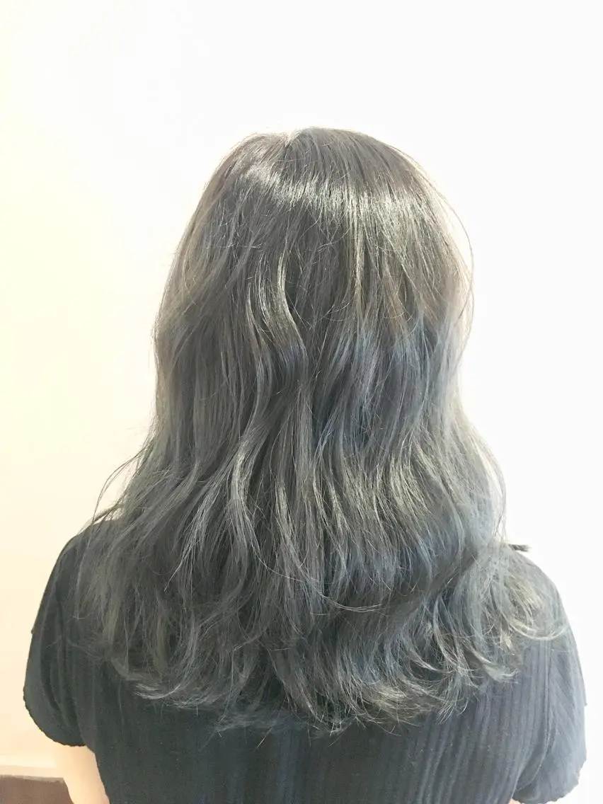 ロング カラー パーマ ヘアアレンジ メンズ グレージュ 福元友梨 ディレクター✂️のヘアスタイル