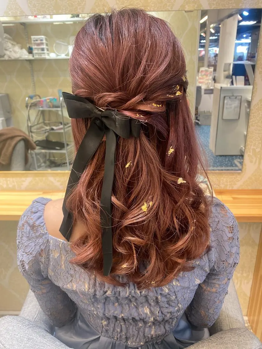 ヘアアレンジ ヘアセット天神駅直結 jrメンバーJUNのヘアスタイル