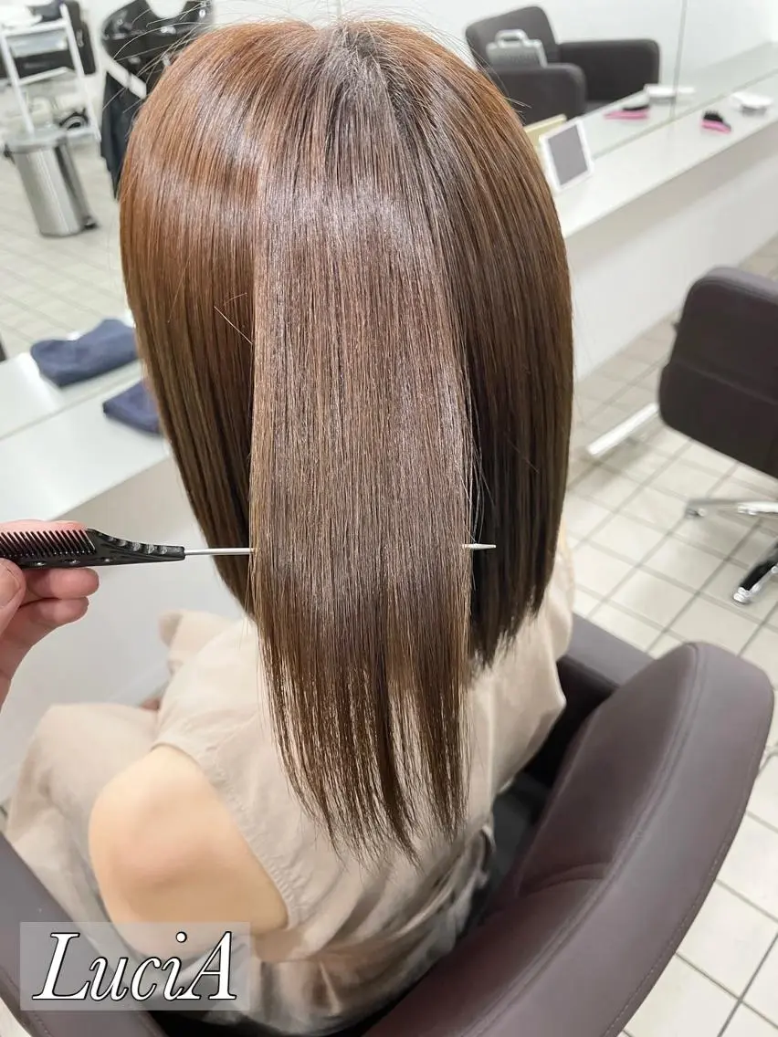 ロング カラー ヘアアレンジ ブリーチ ケアブリーチ ダブルカラー グラデーションカラー イルミナカラー LuciA/エクステ カラー7:30〜のヘアスタイル