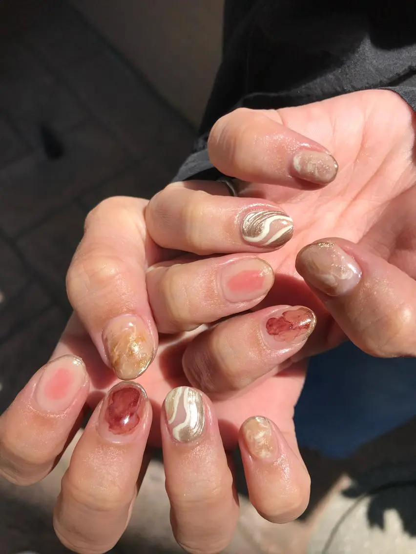 ネイル アートネイル ニュアンスネイル ROCCO nailのネイルデザイン