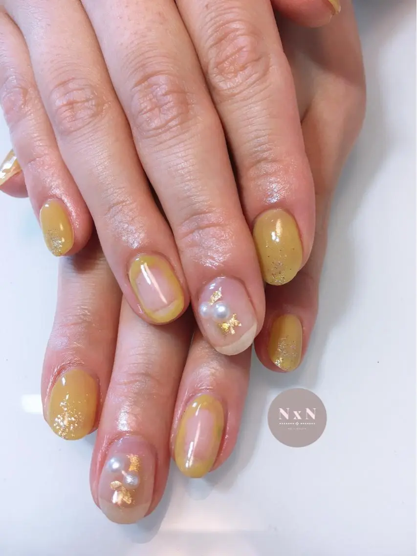 ネイル ジェルネイル ぷっくりネイル nail salon N×Nのネイルデザイン