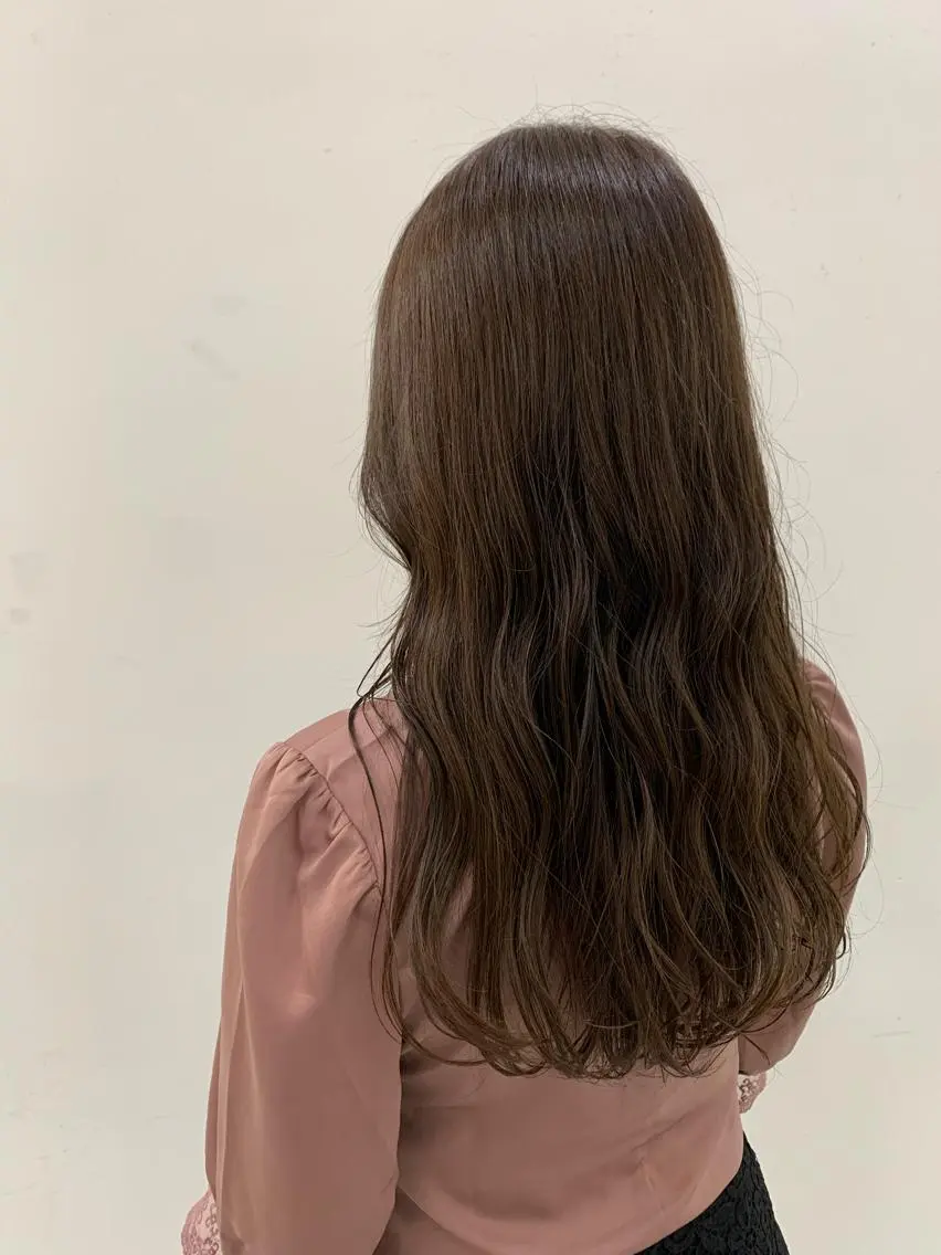 ロング カラー カット ヘアカラー 🥀韓国ヘア🥀 宮津真菜のヘアスタイル