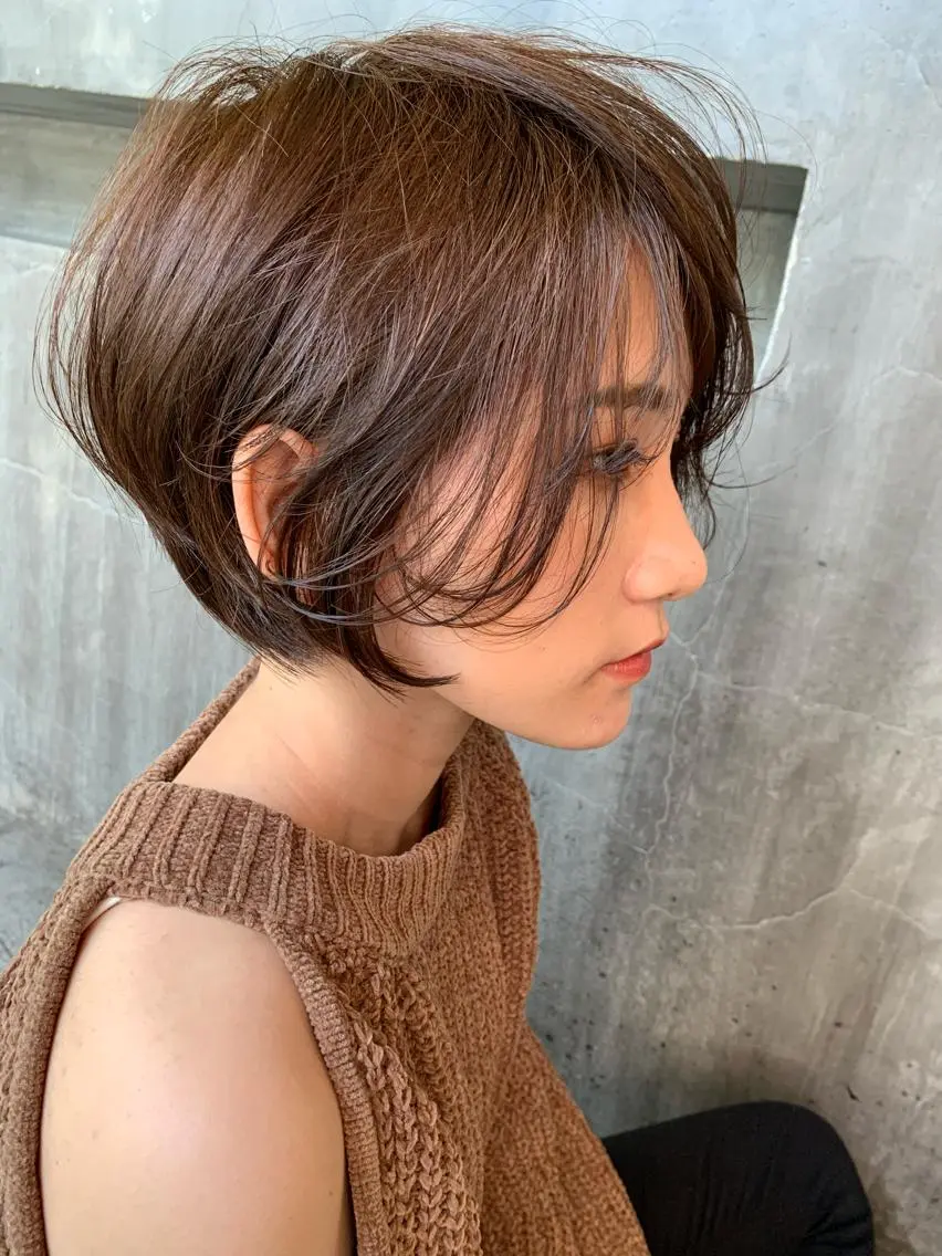 ショート カット トリートメント 田中 亜沙美のヘアスタイル