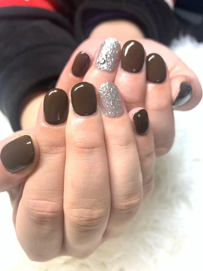 ネイル アートネイル フットネイル ジェルネイル キラキラネイル ニュアンスネイル nail happiness.のネイルデザイン
