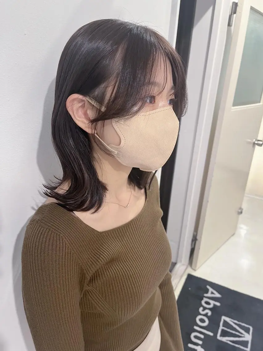 ミディアム カラー ヘアアレンジ カット ヘアカラー トリートメント 🤍清楚系 韓国レイヤー🤍拓朗のヘアスタイル