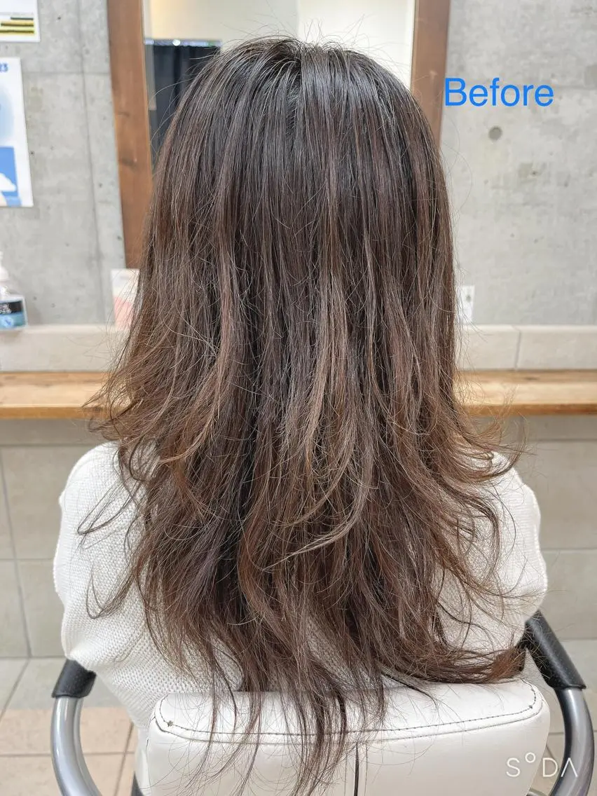 ロング カラー たなか なおのヘアスタイル