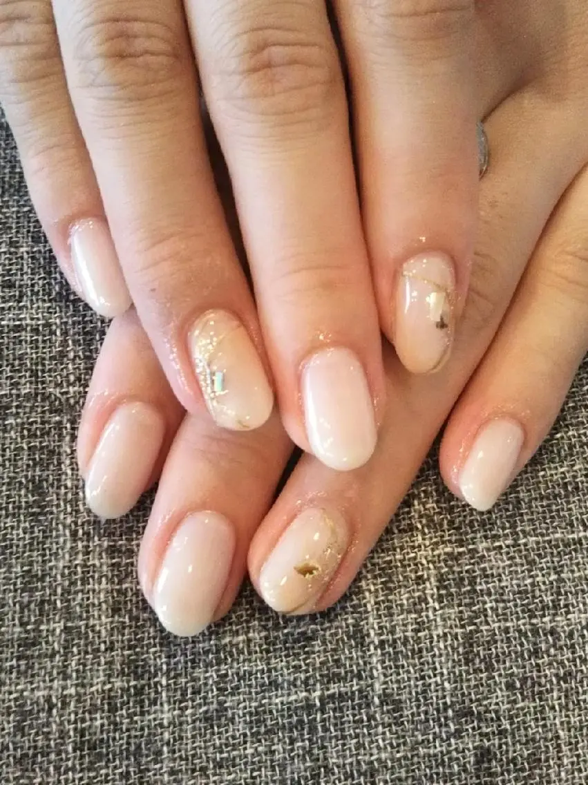 ネイル シンプルネイル ホワイト ハンドネイル private salon mieのネイルデザイン