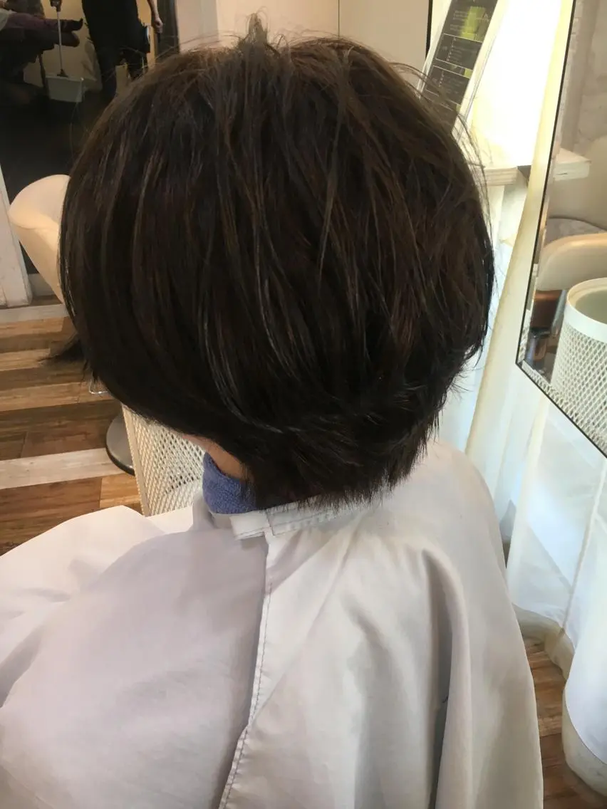 ショート アッシュ ショートヘア 角床直哉 カラーカットNO 1のヘアスタイル