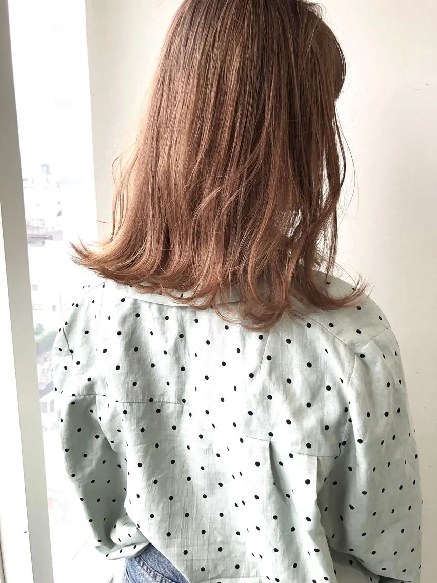 ミディアム カット ヘアカラー トリートメント 小澤大輔 YOLO hairのヘアスタイル