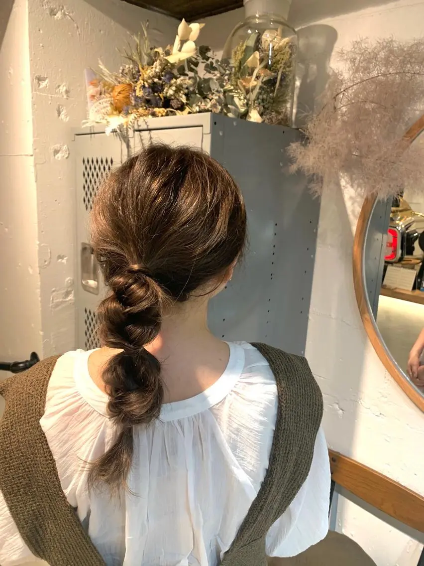 ロング カラー ヘアアレンジ nishi fuyumiのその他イメージ