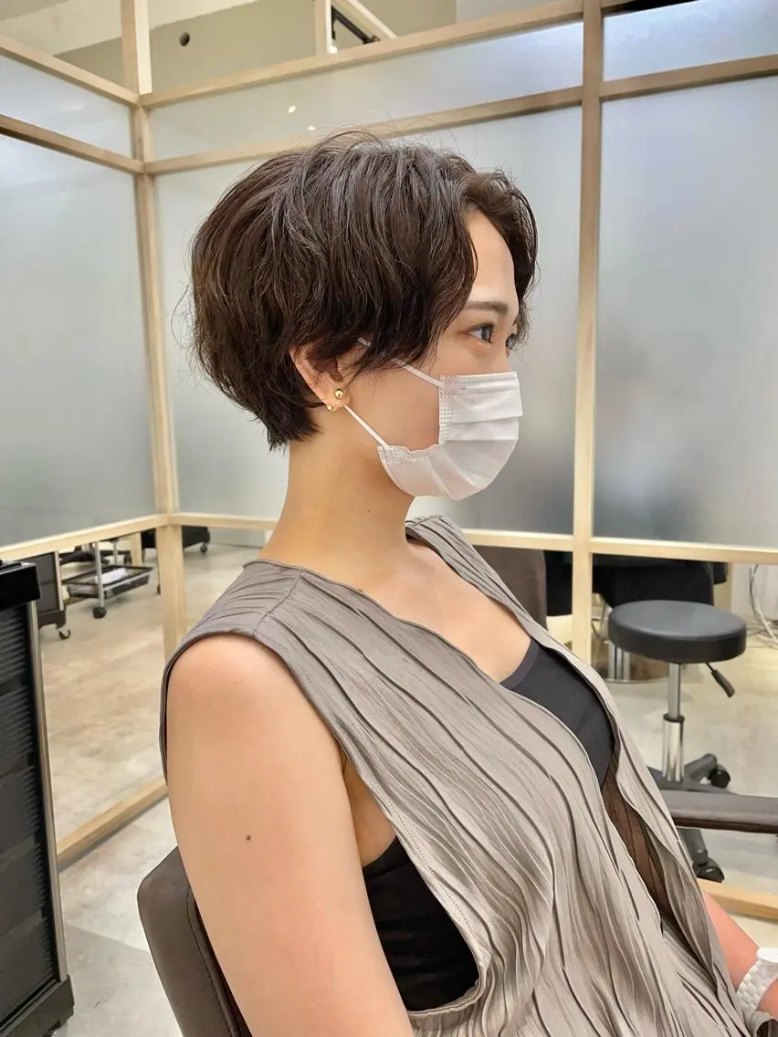 ショート パーマ カット パーマ トリートメント ショートヘア相談所✨ 澤里大のヘアスタイル